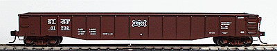 PROTO 2000 52' 6" Drop End Mill Gondola - Assembled, Single Car -- Frisco #61732 (brown w/black herald)