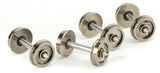 36" Turned Metal RP-25 Wheelsets -- With Metal Axles pkg(12)-1