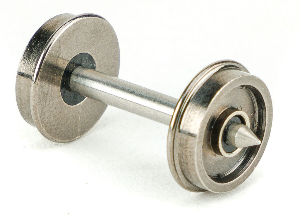 36" Turned Metal RP-25 Wheelsets -- With Metal Axles pkg(12)-2