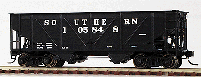 PROTO 2000 Steel-Side War Emergency 50-Ton Hopper - Assembled -- Southern #105848 (black, white lettering)