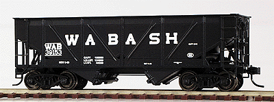 PROTO 2000 Steel-Side War Emergency 50-Ton Hopper - Assembled -- Wabash #39153 (black, white lettering)