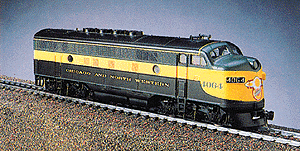PROTO 1000 Diesel Freight -- Great American Railway CNW Power-Loc(tm) 36x54" Oval F3A w/3 Cars & Caboose