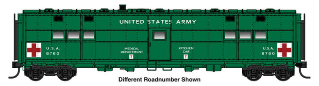 ACF-Built Troop Kitchen Car - Standard - Ready to Run -- US Army Medical Kitchen #8762-1