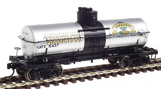 Proto 2000 8,000 Gallon Tank Car - Assembled -- GATX (American Maize Products) #15437 (black)