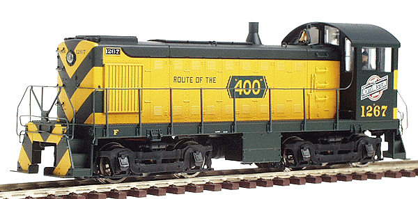 PROTO 2000 Diesel Alco S3 Powered -- Chicago & North Western #1267 (green w/yellow stripes & slogans)