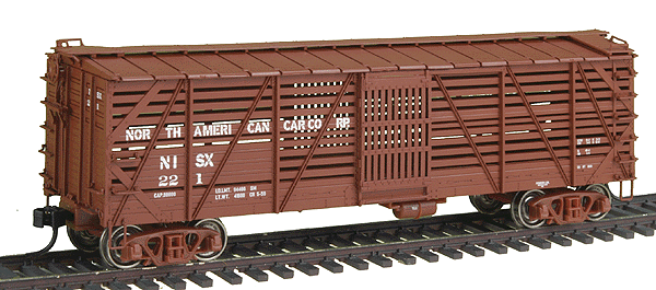 Proto 2000 Mather Stock Car - Single Deck - Assembled -- NISX (North American) #221 (Mineral Red w/white lettering)