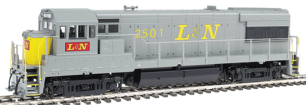Proto 2000 Diesel GE U28B - Powered, No Sound -- Louisville & Nashville #2501 (gray & yellow)