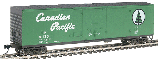 PROTO 1000 NSC Newsprint 50' Boxcar - Ready to Run -- Canadian Pacific #81135 (green w/Pine Tree Herald)