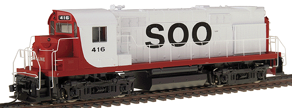 PROTO 2000 Diesel Alco RS-27 - Powered w/Sound & DCC -- Soo Line #416