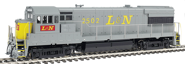 Proto 2000 Diesel GE U28B - Powered w/Sound & DCC -- Louisville & Nashville #2502 (gray & yellow)