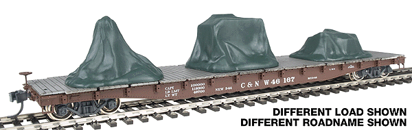 Proto 2000 Flatcar w/Black Steel Pipe Load -- Nickel Plate Road #3004