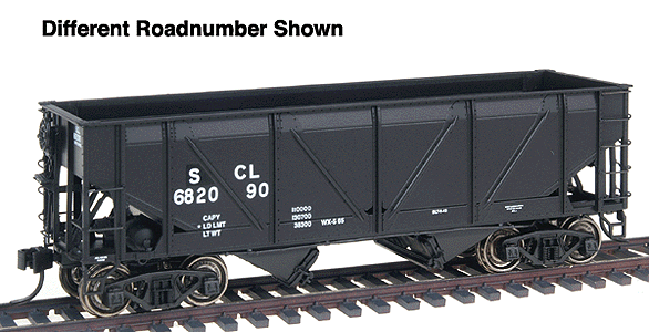Proto 2000 War Emergency Hopper w/Steel Sides - Time-Saver Kit -- Seaboard Coast Line #682130 (black w/white lettering)