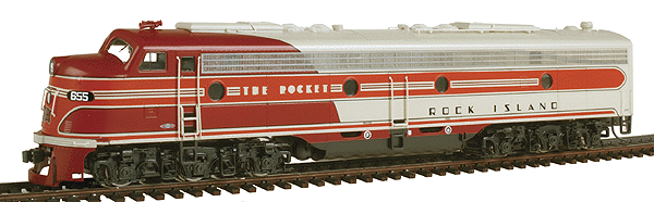 PROTO 2000 Diesel EMD E8/9A - Powered w/Sound & DCC -- Chicago, Rock Island & Pacific #655 w/Mars Light