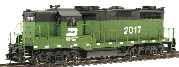PROTO 2000 Diesel EMD GP20 High Hood - Standard DC (No Sound) -- Burlington Northern #2017 (green, black)