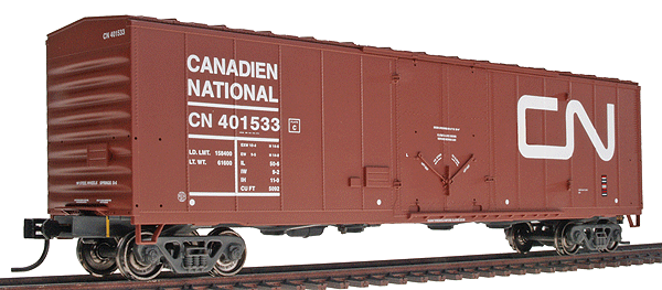 PROTO 1000 NSC Newsprint 50' Boxcar - Ready to Run -- Canadian National #401533 (brown door)