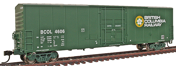 PROTO 1000 NSC Newsprint 50' Boxcar - Ready to Run -- BC Rail (BCOL) #4606