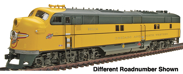 PROTO 2000 Diesel EMD E7A - Powered; Standard DC -- Chicago & North Western(TM) #5018-B w/Mars Light