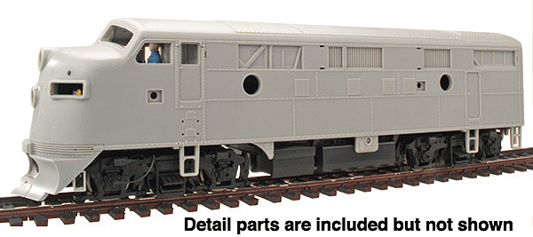 PROTO 2000(R) Diesel EMD F7A Powered - Standard DC -- Undecorated - With or Without Mars Light