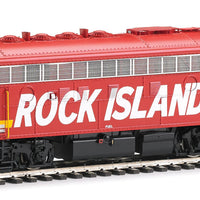 EMD F7A - Tsunami(R) Sound & DCC -- Rock Island #676 (Commuter Scheme; red, yellow, white; Billboard Lettering)