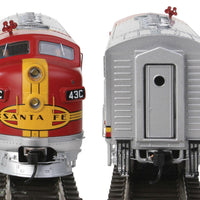 EMD F7A-B Set 48" Dynamic Fan - Tsunami(R) Sound & DCC - San Francisco Chie -- Santa Fe #43C, 43B (Warbonnet; red, silver)