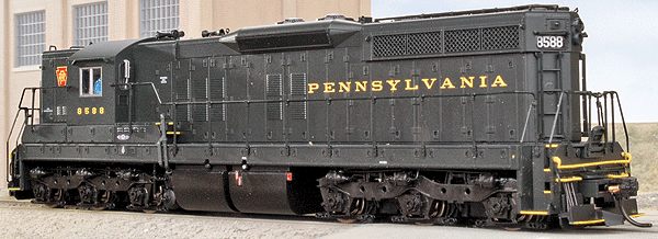 PROTO 2000 Diesel EMD SD7 Powered w/Sound & DCC -- Pennsylvania #8588 (Dark Green Locomotive Enamel)