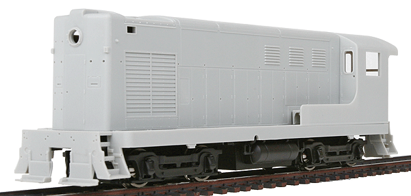 PROTO 2000 Fairbanks-Morse H10-44 Powered w/Sound & DCC -- Undecorated - Phase IIB Long Hood, 3 Nose Grabs, 4 Stanchion Sill