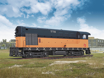 PROTO 2000 Fairbanks-Morse H10-44 Powered w/Sound & DCC -- Milwaukee Road #778 (Mid 60s orange & black w/white X on sills)
