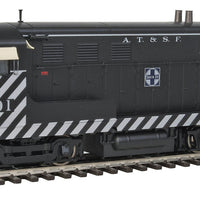 Fairbanks-Morse H10-44 - Tsunami(R) Sound & DCC -- Atchison, Topeka & Santa Fe #501 (Zebra Stripes; black, silver)