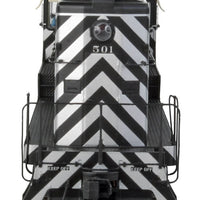 Fairbanks-Morse H10-44 - Tsunami(R) Sound & DCC -- Atchison, Topeka & Santa Fe #501 (Zebra Stripes; black, silver)