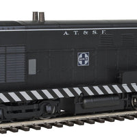 Fairbanks-Morse H10-44 - Tsunami(R) Sound & DCC -- Atchison, Topeka & Santa Fe #502 (Zebra Stripes; black, silver)