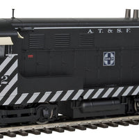 Fairbanks-Morse H10-44 - Tsunami(R) Sound & DCC -- Atchison, Topeka & Santa Fe #502 (Zebra Stripes; black, silver)
