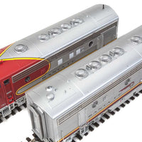 EMD F7A-B Set 36" Dynamic Fan - Tsunami(R) Sound & DCC -- Santa Fe #300L, 300A (Warbonnet; 1956 Super Chief, 1954 El Capitan)