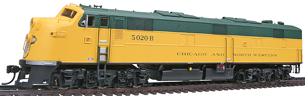 PROTO 2000 Diesel EMD E7A Powered w/Sound & DCC -- Chicago & North Western(TM) #5020B (yellow, green)