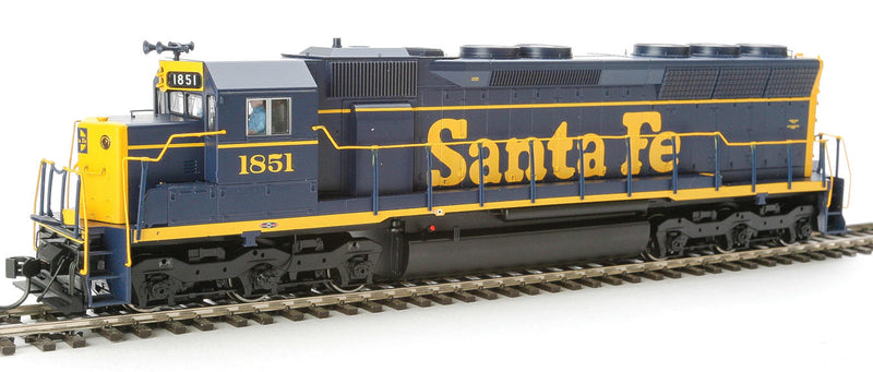EMD SD45 - SoundTraxx(R) Tsunami(R) Sound & DCC -- Santa Fe #1851 (1966 As-Delivered blue, yellow Pinstripe)-1
