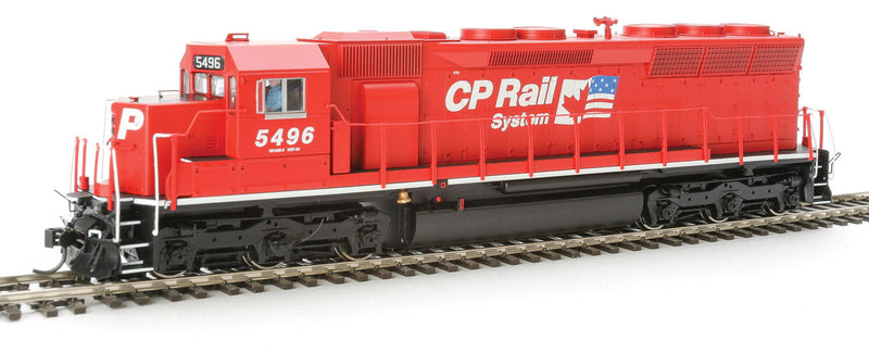 EMD SD45 - SoundTraxx(R) Tsunami(R) Sound & DCC -- Canadian Pacific #5496 (1995 red, Dual Flag Logo)-1