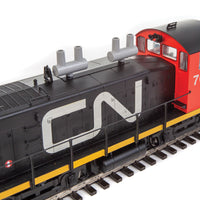 EMD SW1200 w/LokSound 5 Sound & DCC -- Canadian National #7020 (black, red; Large Noodle Logo)