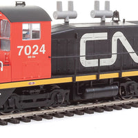 EMD SW1200 w/LokSound 5 Sound & DCC -- Canadian National #7024 (black, red; Large Noodle Logo)