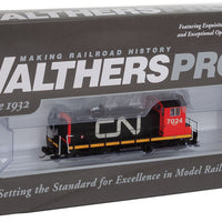EMD SW1200 w/LokSound 5 Sound & DCC -- Canadian National #7024 (black, red; Large Noodle Logo)