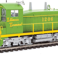 EMD SW1200 w/LokSound 5 Sound & DCC -- Illinois Terminal #1202 (green yellow)