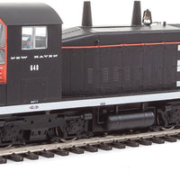 EMD SW1200 w/LokSound 5 Sound & DCC -- New Haven #648 (black, red, white; Large NH Logo)