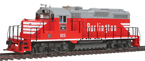 EMD GP20 Low Hood - Sound & DCC - PROTO 2000(R) -- Chicago, Burlington & Quincy #925 (Chinese Red, gray, white)