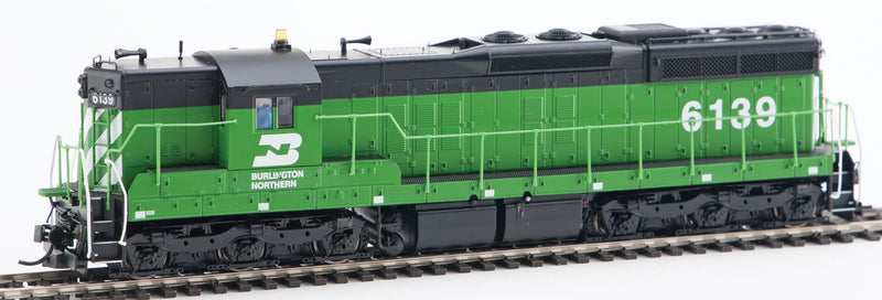 EMD SD9 - SoundTraxx(R) Tsunami(R) Sound & DCC -- Burlington Northern #6139 (Cascade Green, black)-1