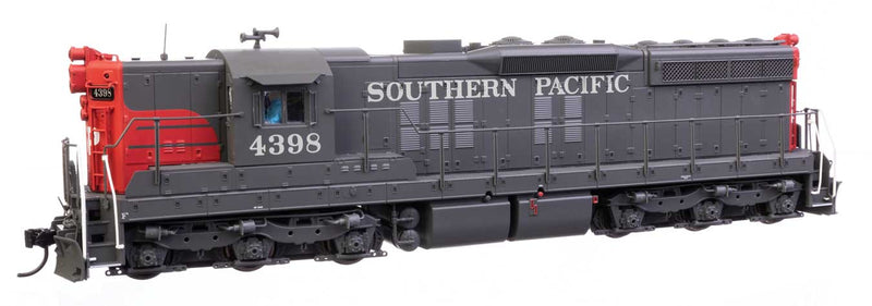 EMD SD9 - ESU LokSound 5 Sound & DCC -- Southern Pacific(TM) #4398; SD9E Rebuild (gray, Scarlet, white)-1