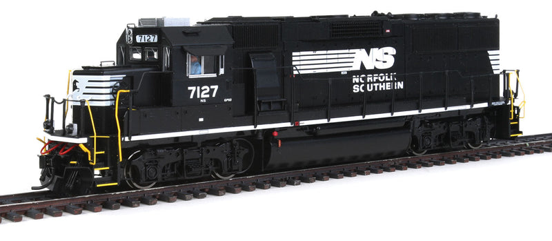 EMD GP60 - SoundTraxx(R) Tsunami(R) Sound & DCC -- Norfolk Southern #7127 (black, white)-1