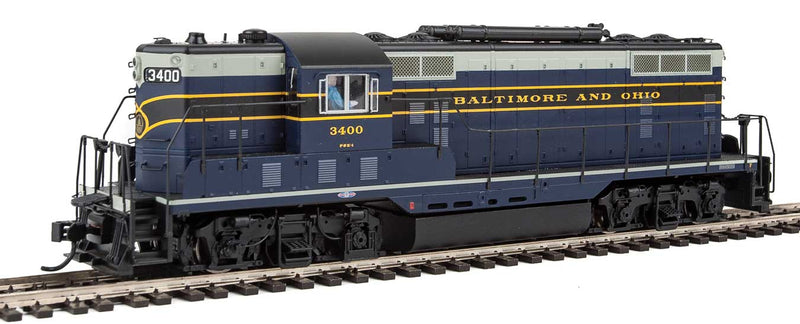 EMD GP7 with SoundTraxx(R) Tsunami(R) Sound and DCC -- Baltimore & Ohio #3400 (1957 Through Mid-1960s; blue, gray, black)-1