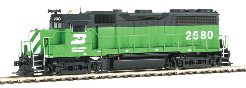 EMD GP35 Phase II with SoundTraxx(R) Tsunami(R) Sound and DCC -- Burlington Northern #2580 (Cascade Green, black, white)-1