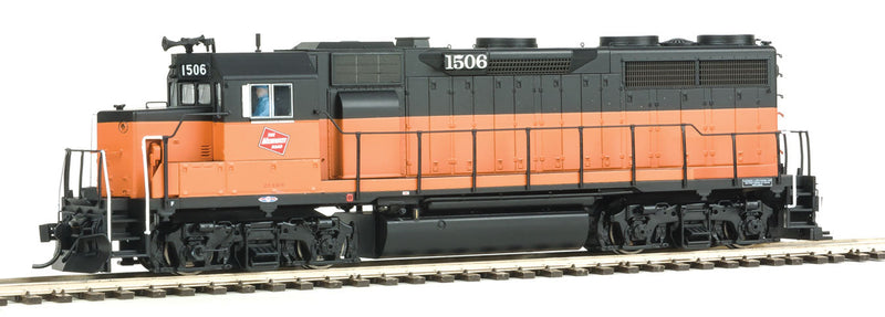 EMD GP35 Phase II with SoundTraxx(R) Tsunami(R) Sound and DCC -- Milwaukee Road #1506 (orange, black)-1