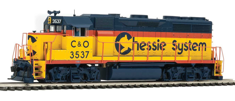 EMD GP35 Phase II with SoundTraxx(R) Tsunami(R) Sound and DCC -- Chessie System C&O #3537 (yellow, blue, vermillion)-1
