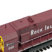 EMD GP35 Phase II with SoundTraxx(R) Tsunami(R) Sound and DCC -- Rock Island #332 (maroon, yellow)