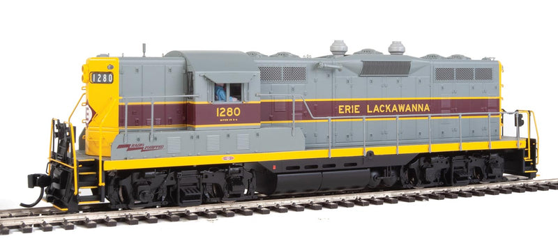 EMD GP7 - LokSound Select Sound and DCC -- Erie-Lackawanna #1280 (gray, maroon, yellow)-1